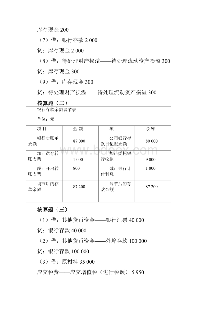 《财务会计实训》参考答案.docx_第3页