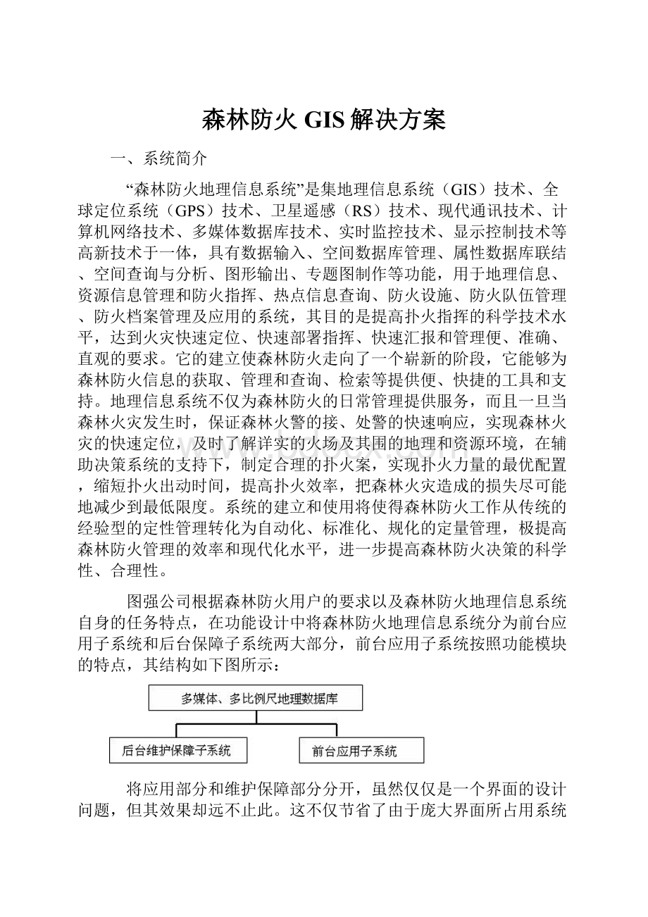 森林防火GIS解决方案.docx_第1页