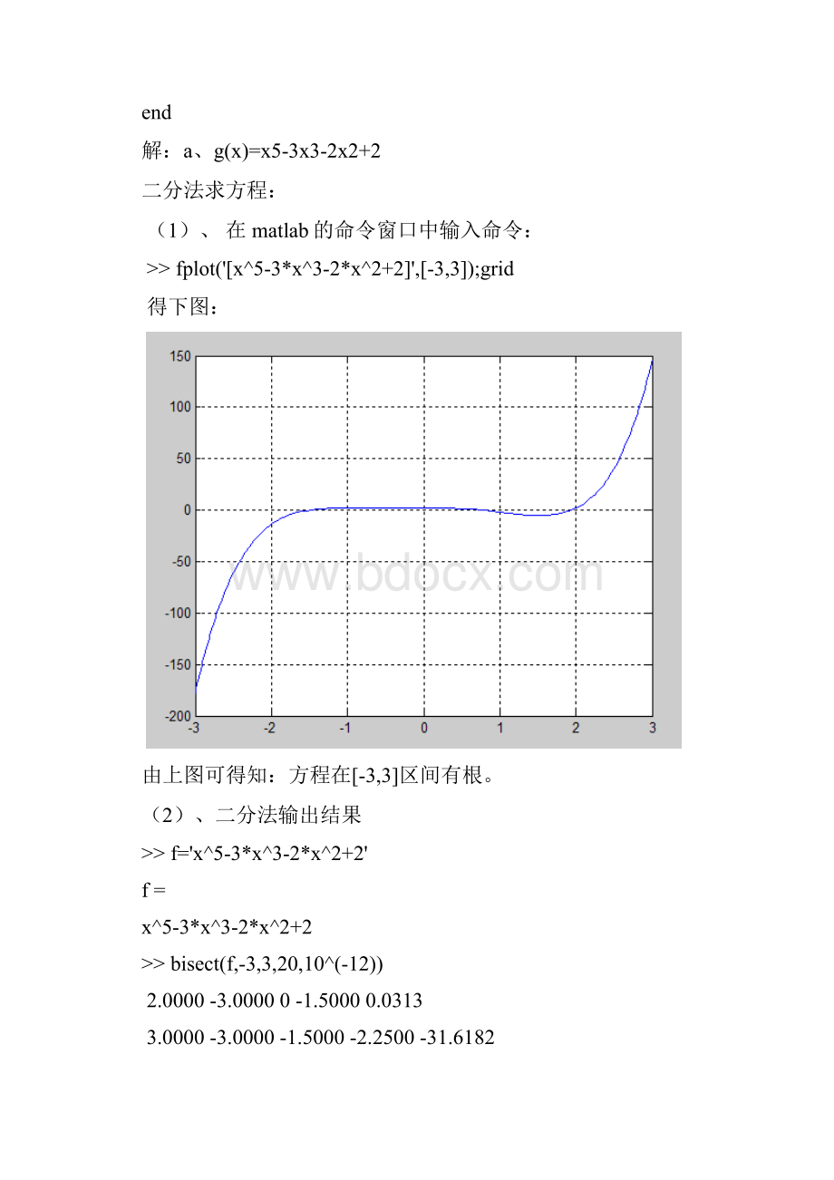 二分法简单迭代法的matlab代码实现.docx_第3页