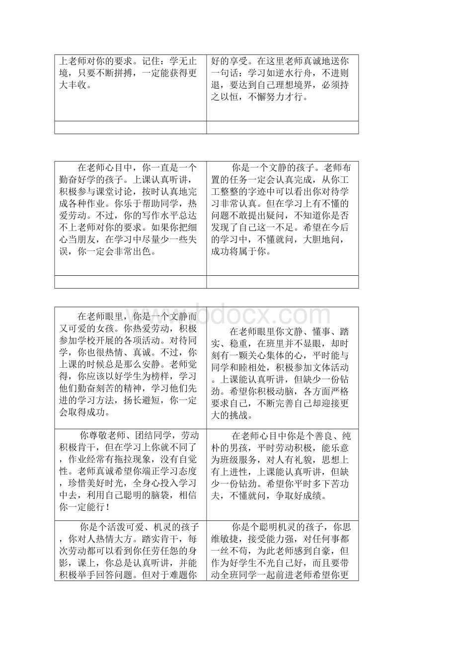 学生评语表格.docx_第3页