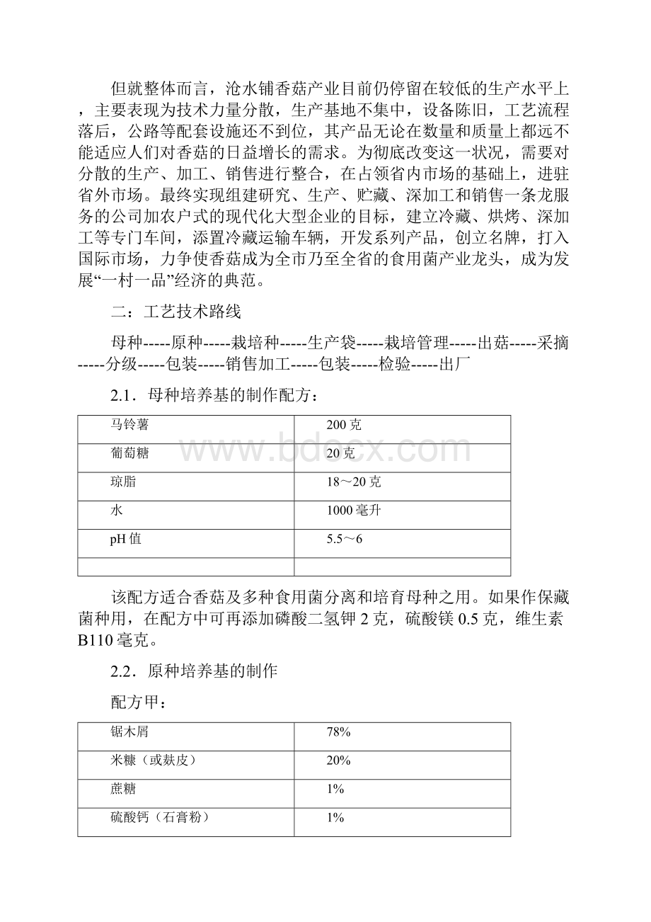 最新版500亩香菇基地建设项目可行性研究报告.docx_第2页