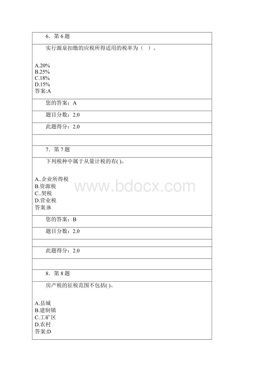 中国税制华师在线作业90分要点.docx_第3页