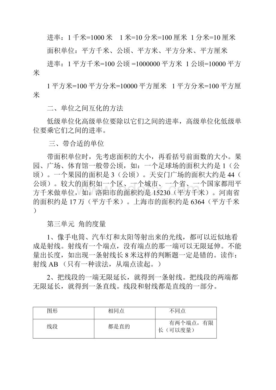 人教版四年级数学上册知识点汇总.docx_第3页