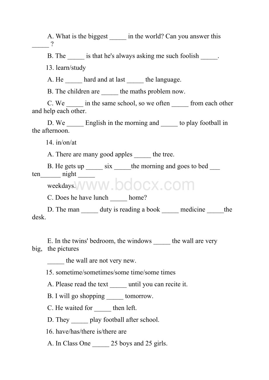 初中英语同义词练习.docx_第3页