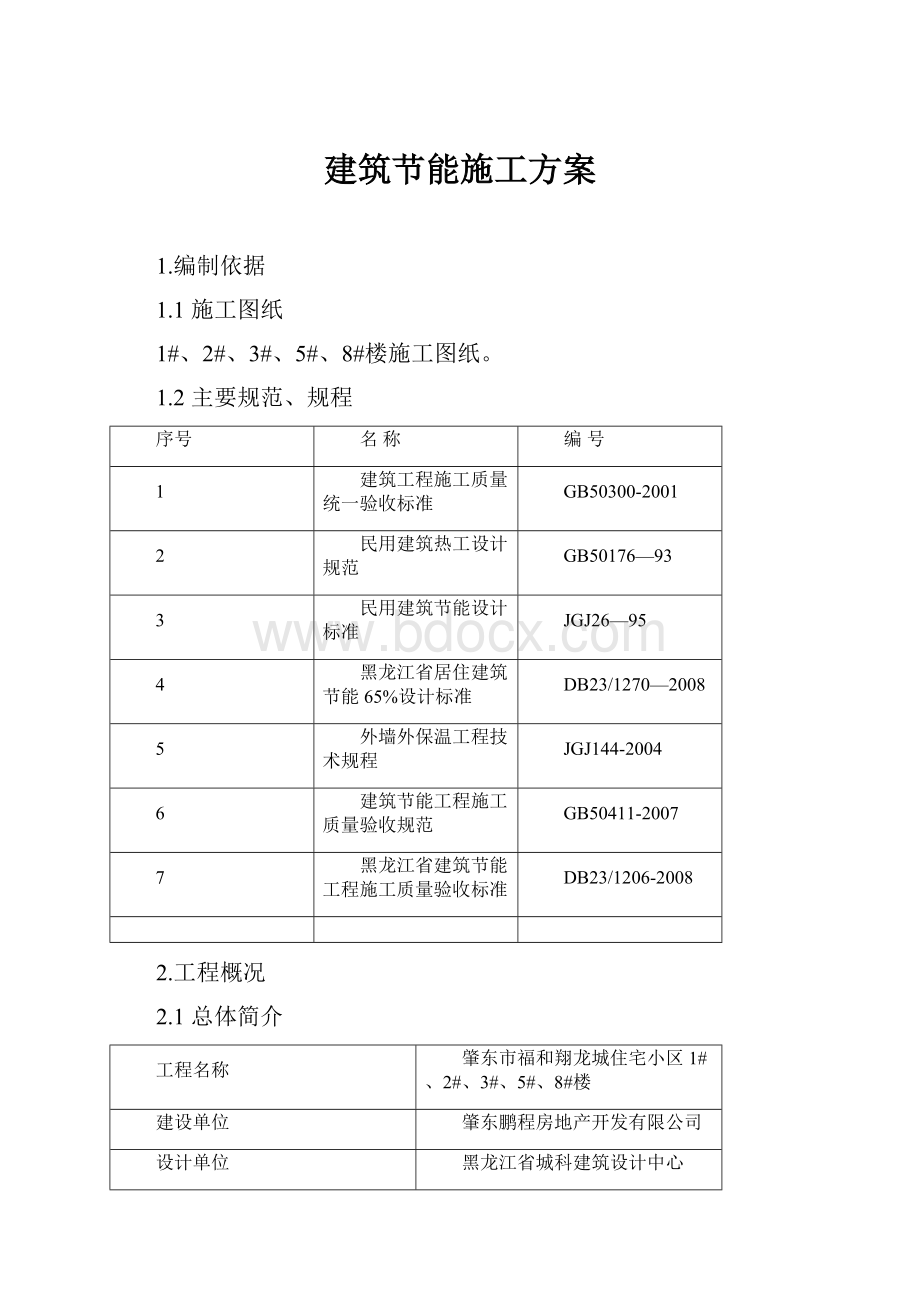 建筑节能施工方案.docx