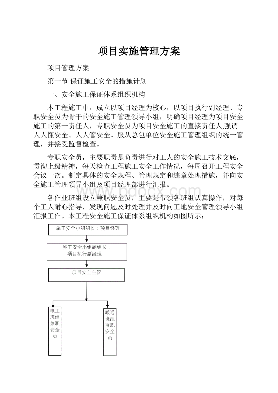 项目实施管理方案.docx