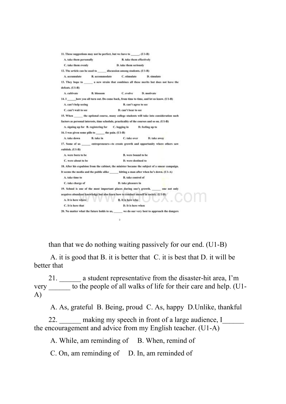 新视野大学英语读写一Unit16拓展练习及答案.docx_第2页