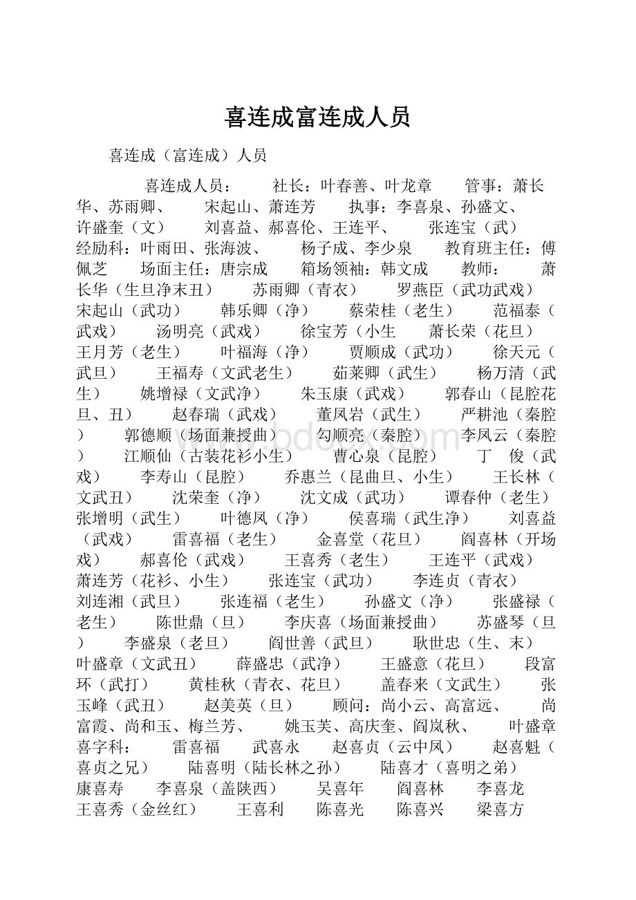 喜连成富连成人员.docx_第1页