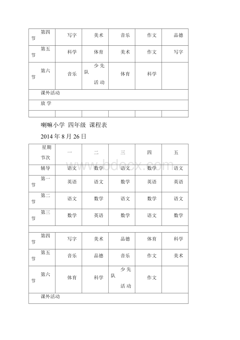 喇嘛小学课程表.docx_第3页