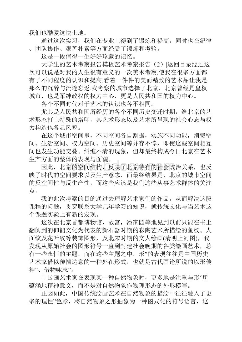 艺术考察报告4篇.docx_第3页