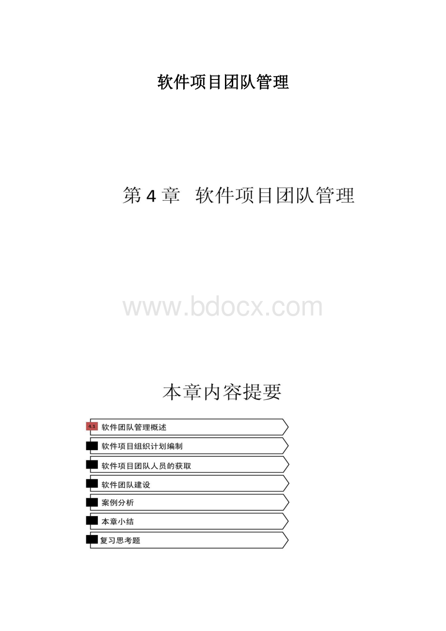 软件项目团队管理.docx_第1页