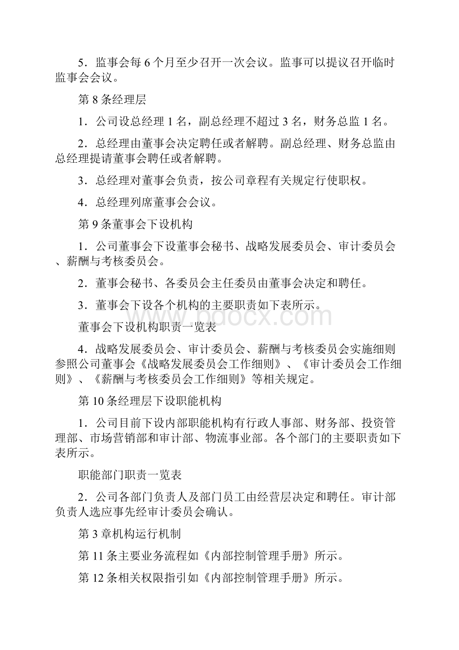 企业制度规范组织架构设立和规章制度建设4doc.docx_第3页