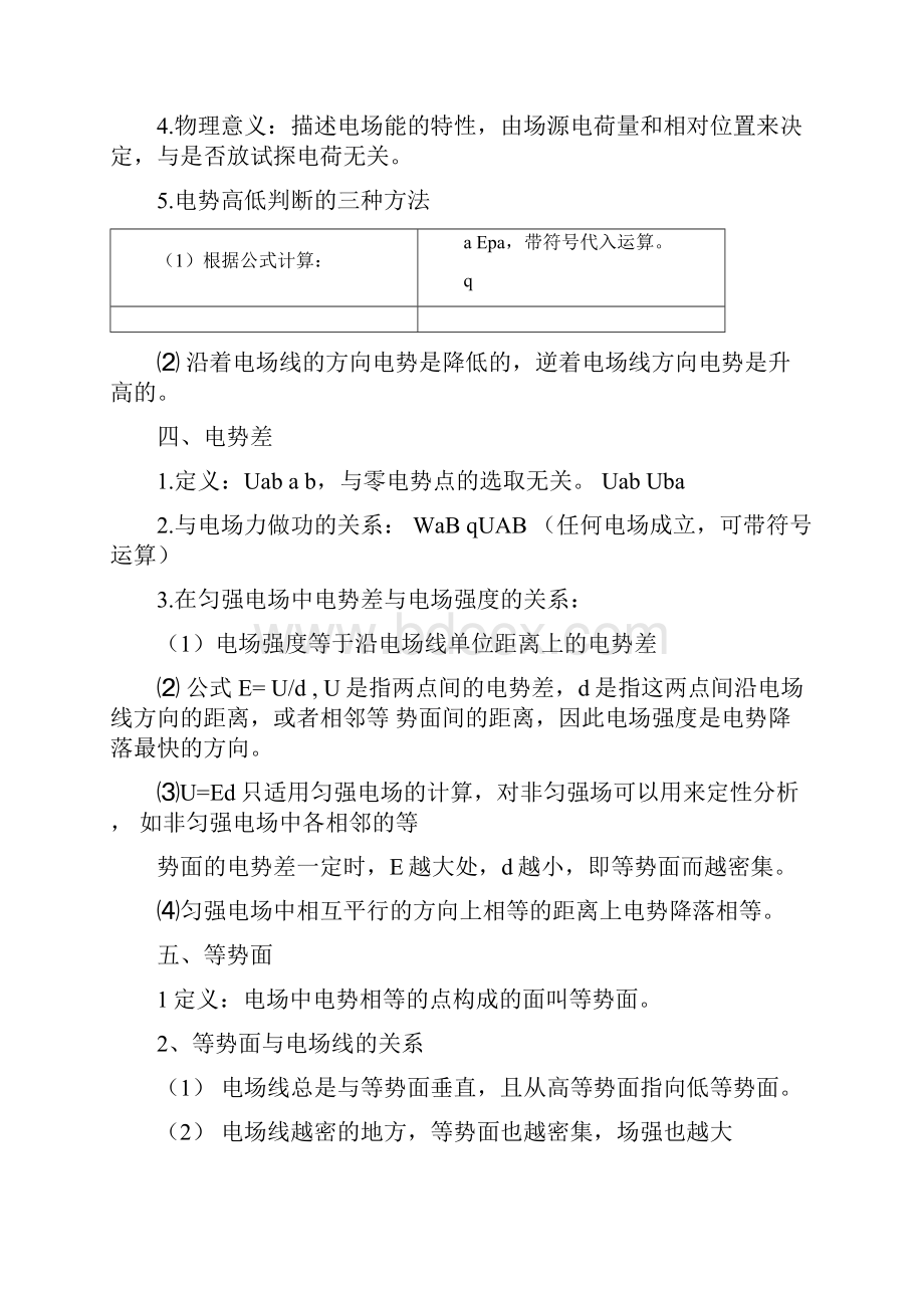 高二物理电势与电势能练习题全面.docx_第2页