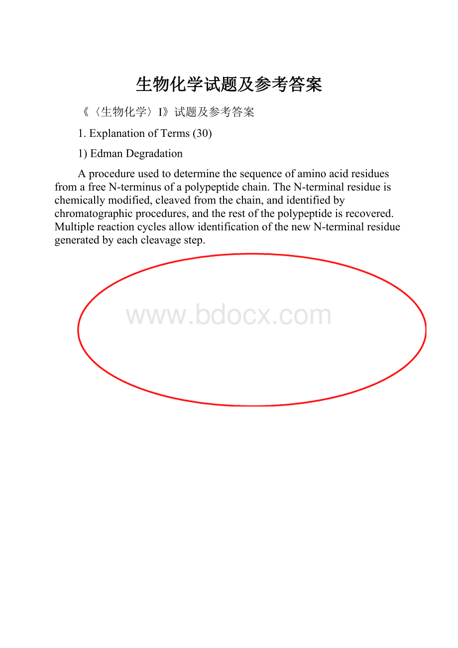 生物化学试题及参考答案.docx