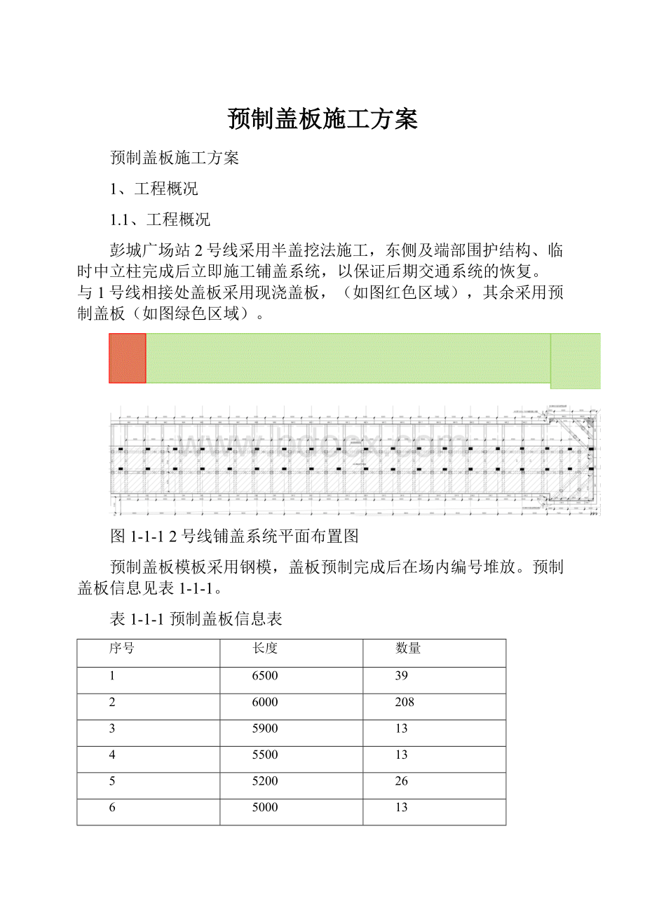 预制盖板施工方案.docx