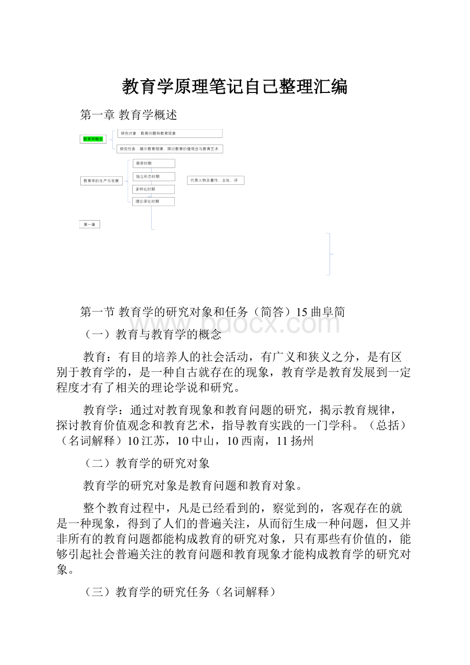 教育学原理笔记自己整理汇编.docx_第1页