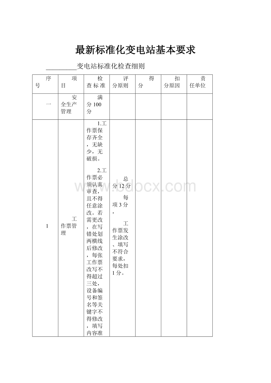 最新标准化变电站基本要求.docx_第1页