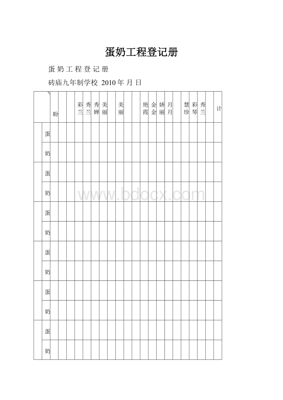 蛋奶工程登记册.docx