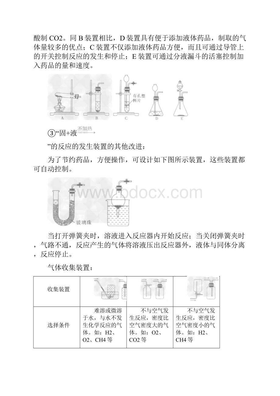 九年级化学实验室制取和收集气体装置连接顺序的确定规律.docx_第2页