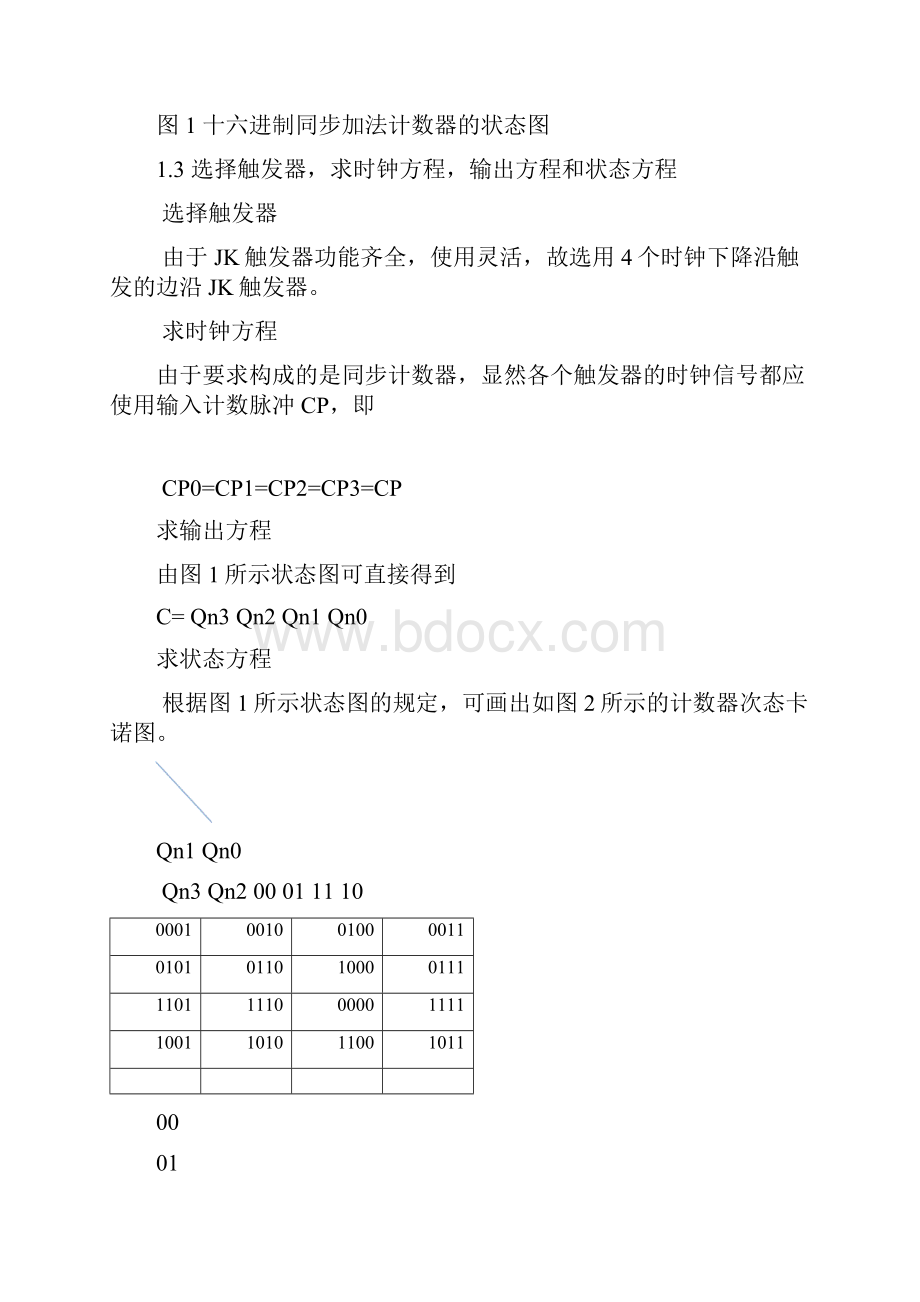 16进制同步加法计数器Word版.docx_第2页