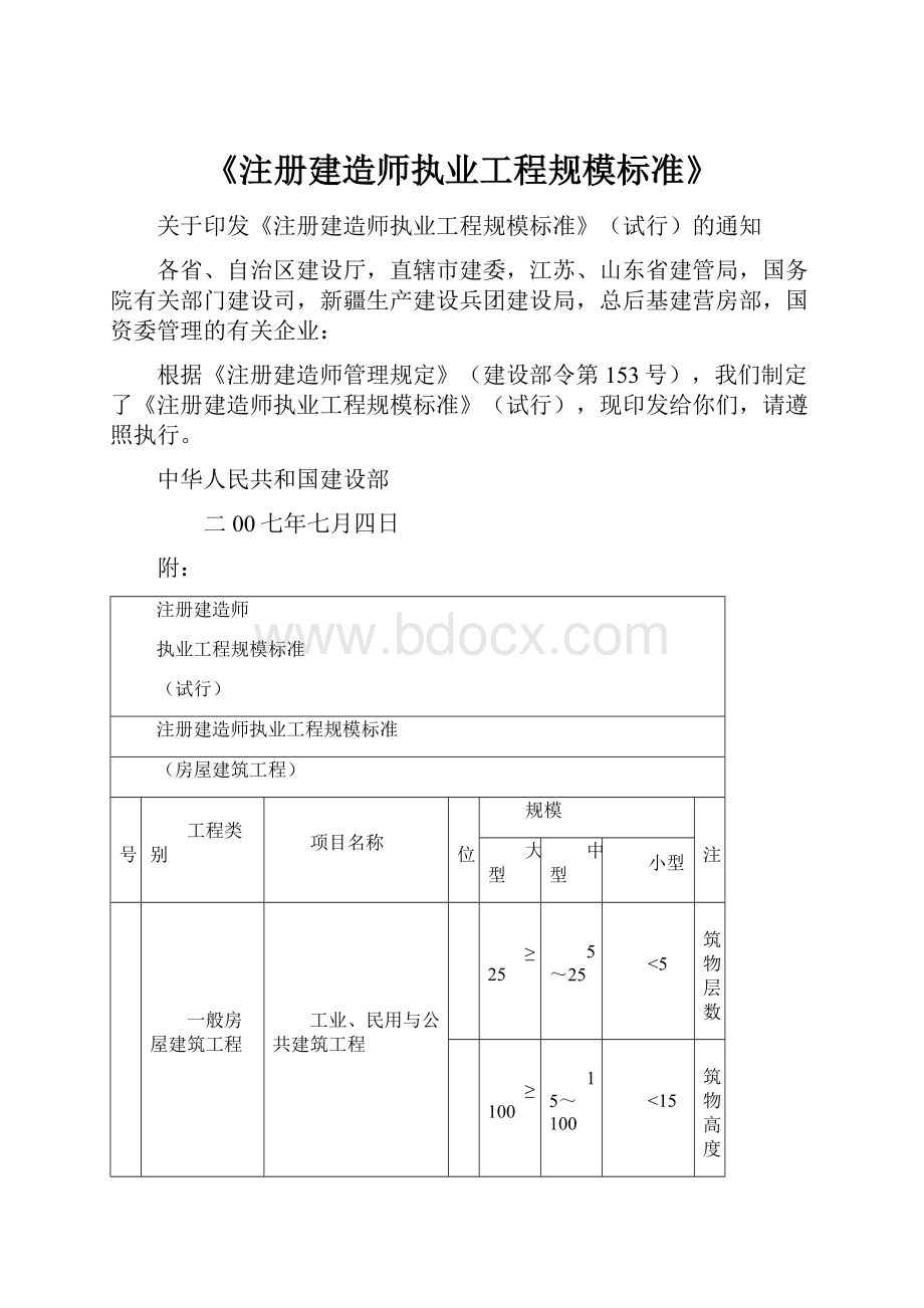 《注册建造师执业工程规模标准》.docx_第1页