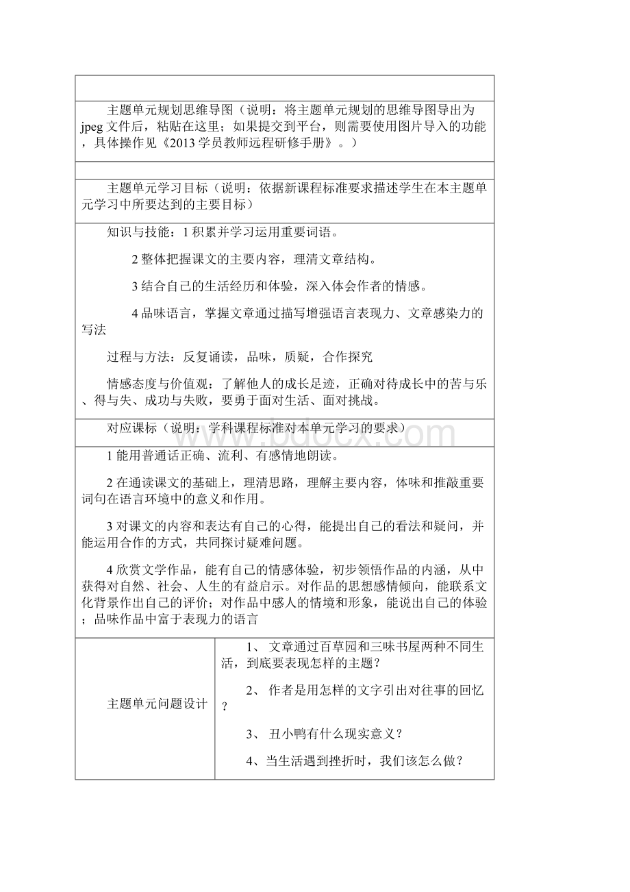 表3主题单元设计模板完整.docx_第2页