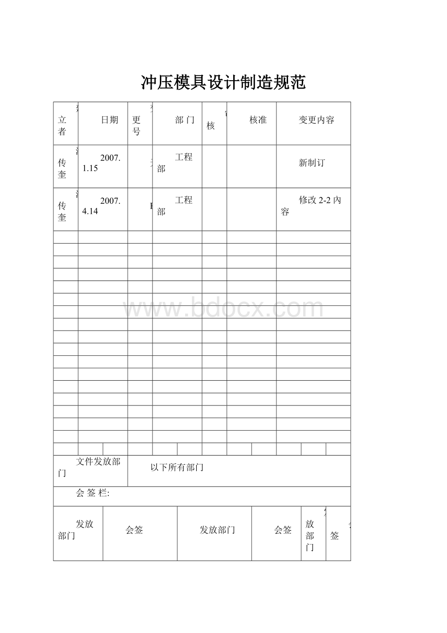 冲压模具设计制造规范.docx_第1页