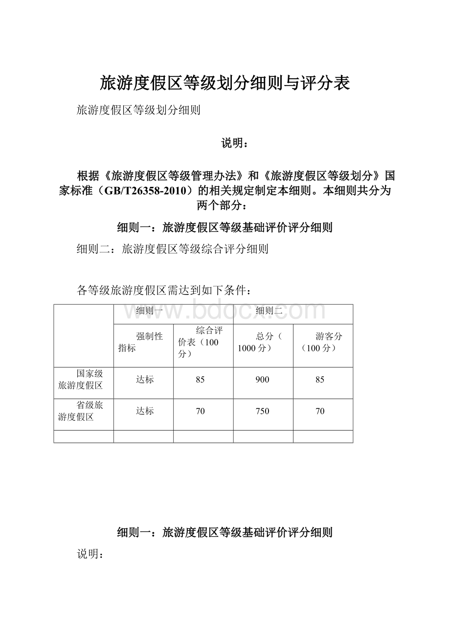 旅游度假区等级划分细则与评分表.docx_第1页