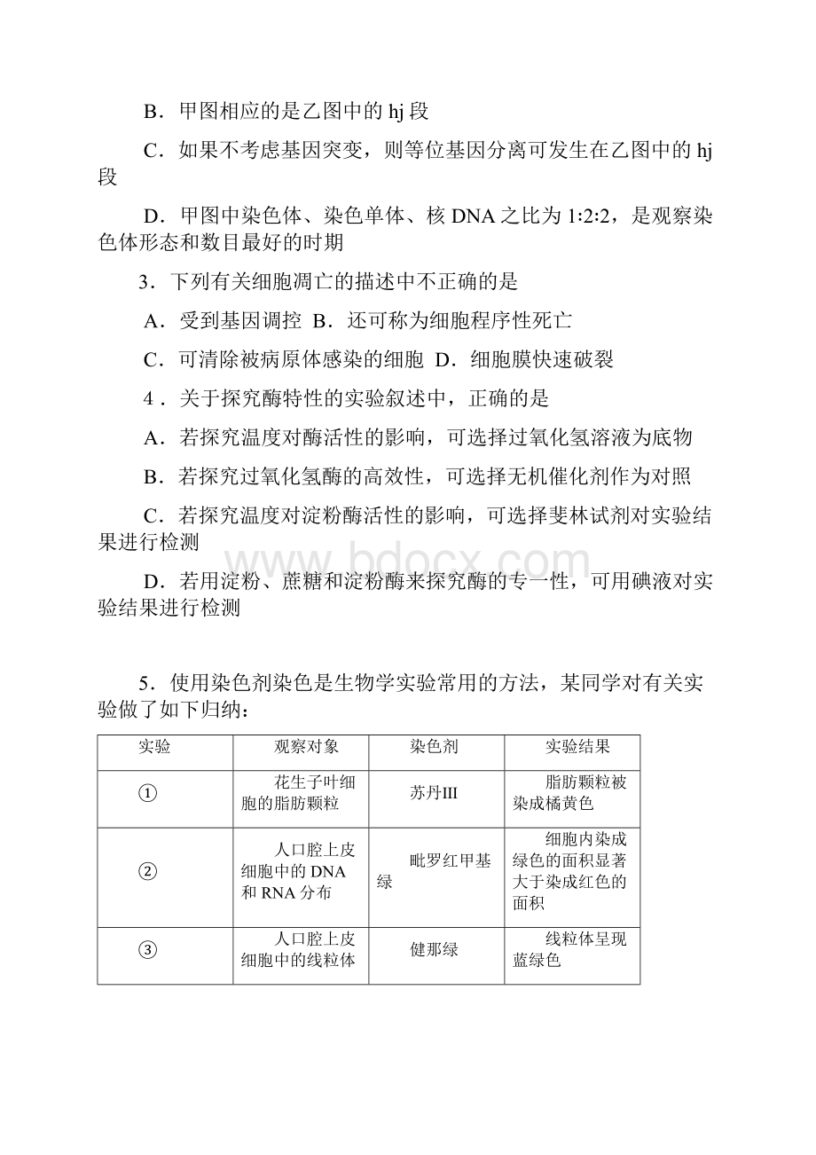 江西省临川一中届高三模拟考试理综.docx_第2页