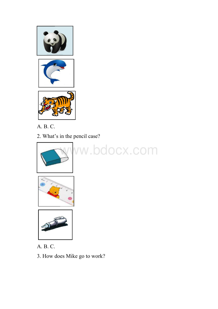 初中毕业生学业及升学考试英语试题及答案.docx_第2页