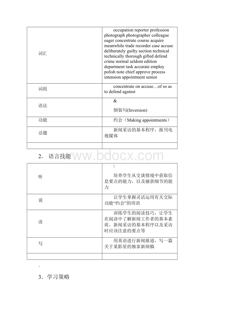 人教版高中英语必修五Unit+4教案+.docx_第2页