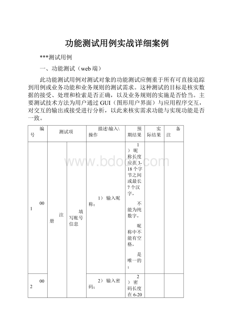 功能测试用例实战详细案例.docx