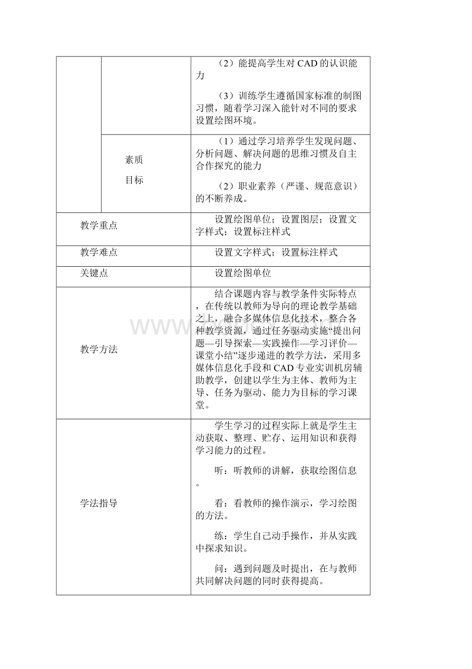 建筑CAD教学设计方案.docx_第3页