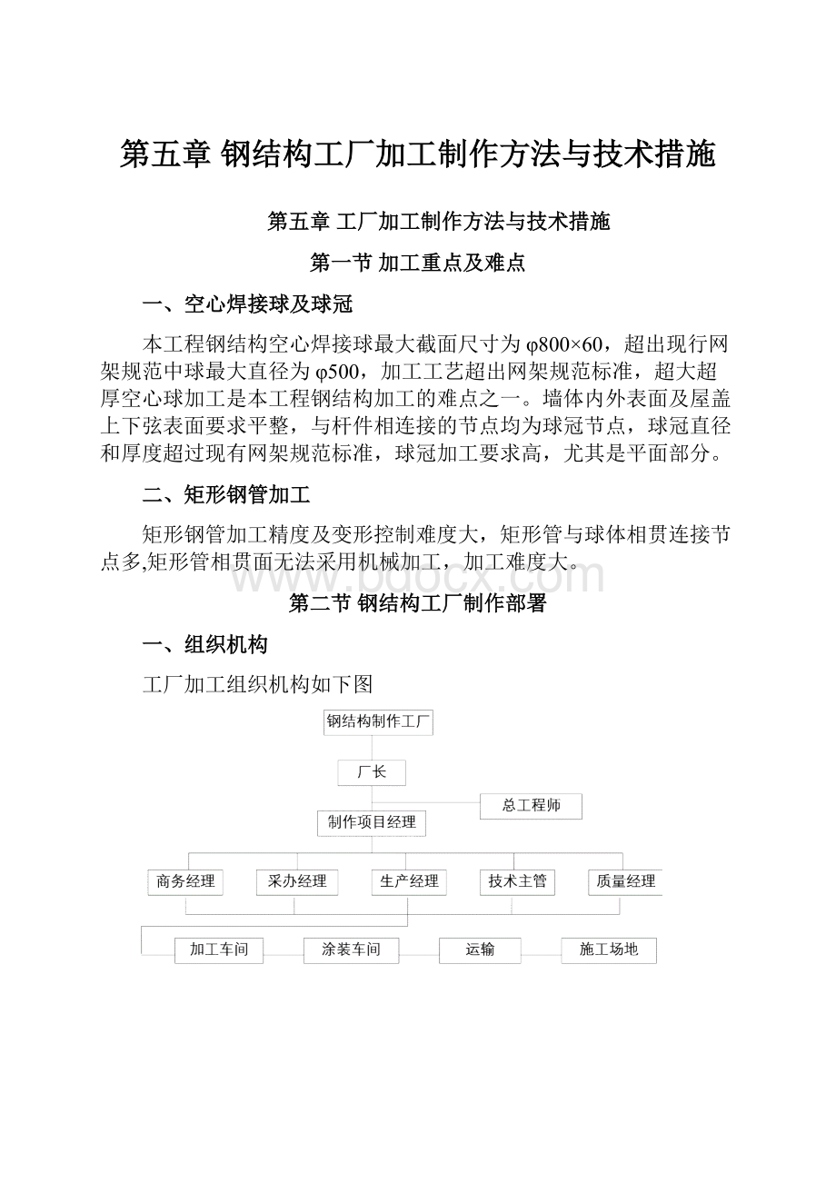 第五章 钢结构工厂加工制作方法与技术措施.docx_第1页