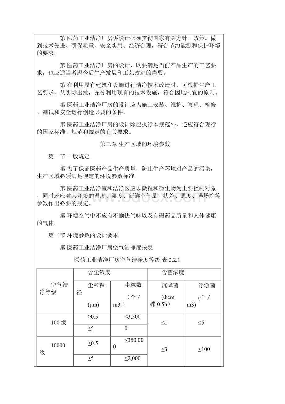 医药工业洁净厂房设计规范.docx_第2页