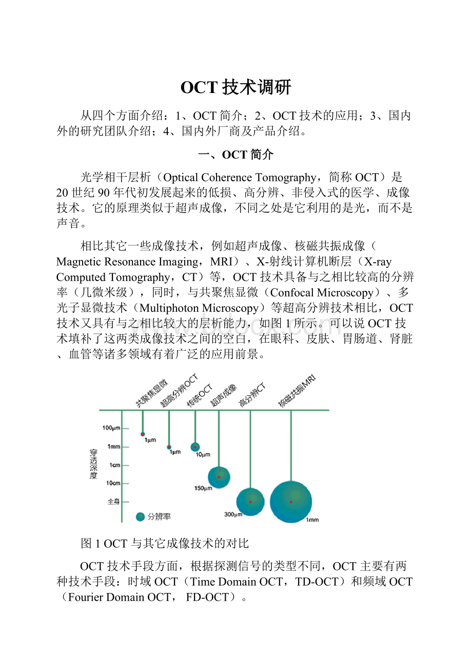 OCT技术调研.docx