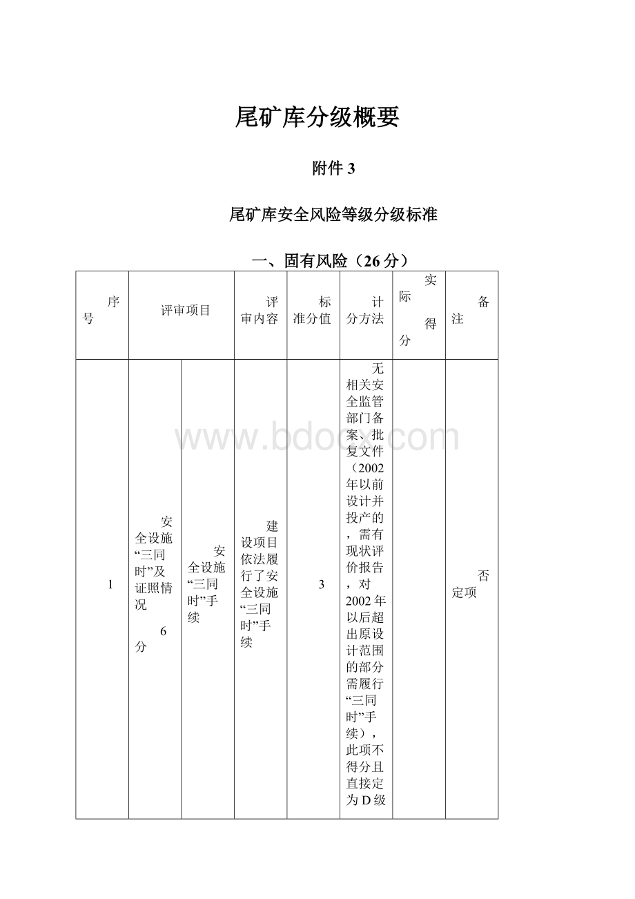 尾矿库分级概要.docx_第1页