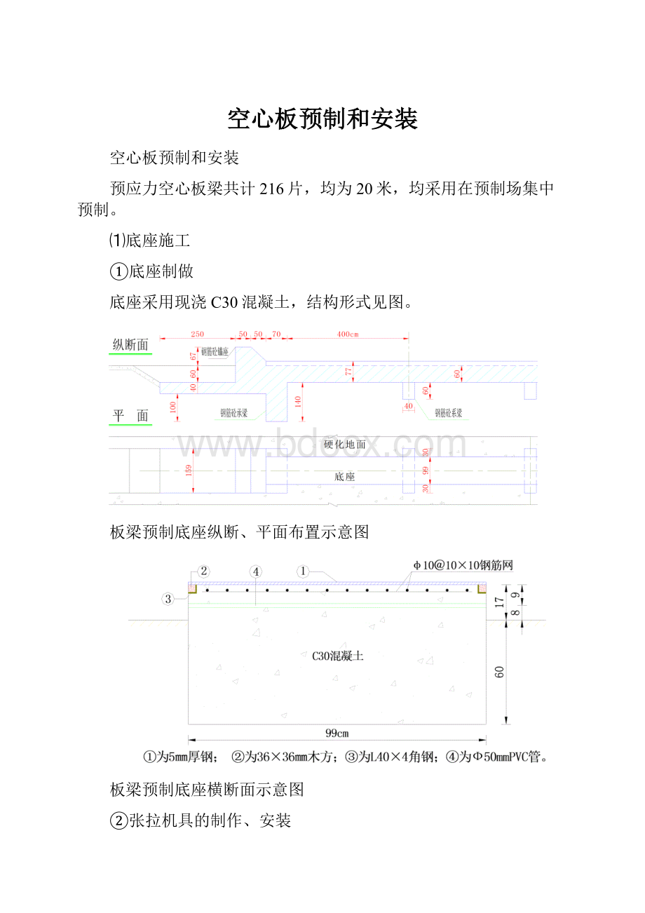 空心板预制和安装.docx_第1页