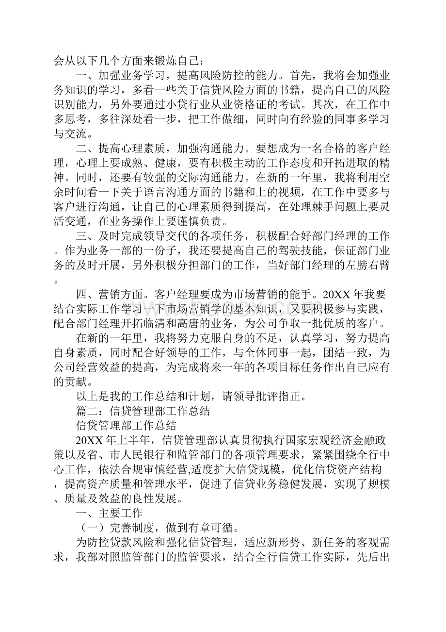 信贷团队经理工作总结同名27328.docx_第2页