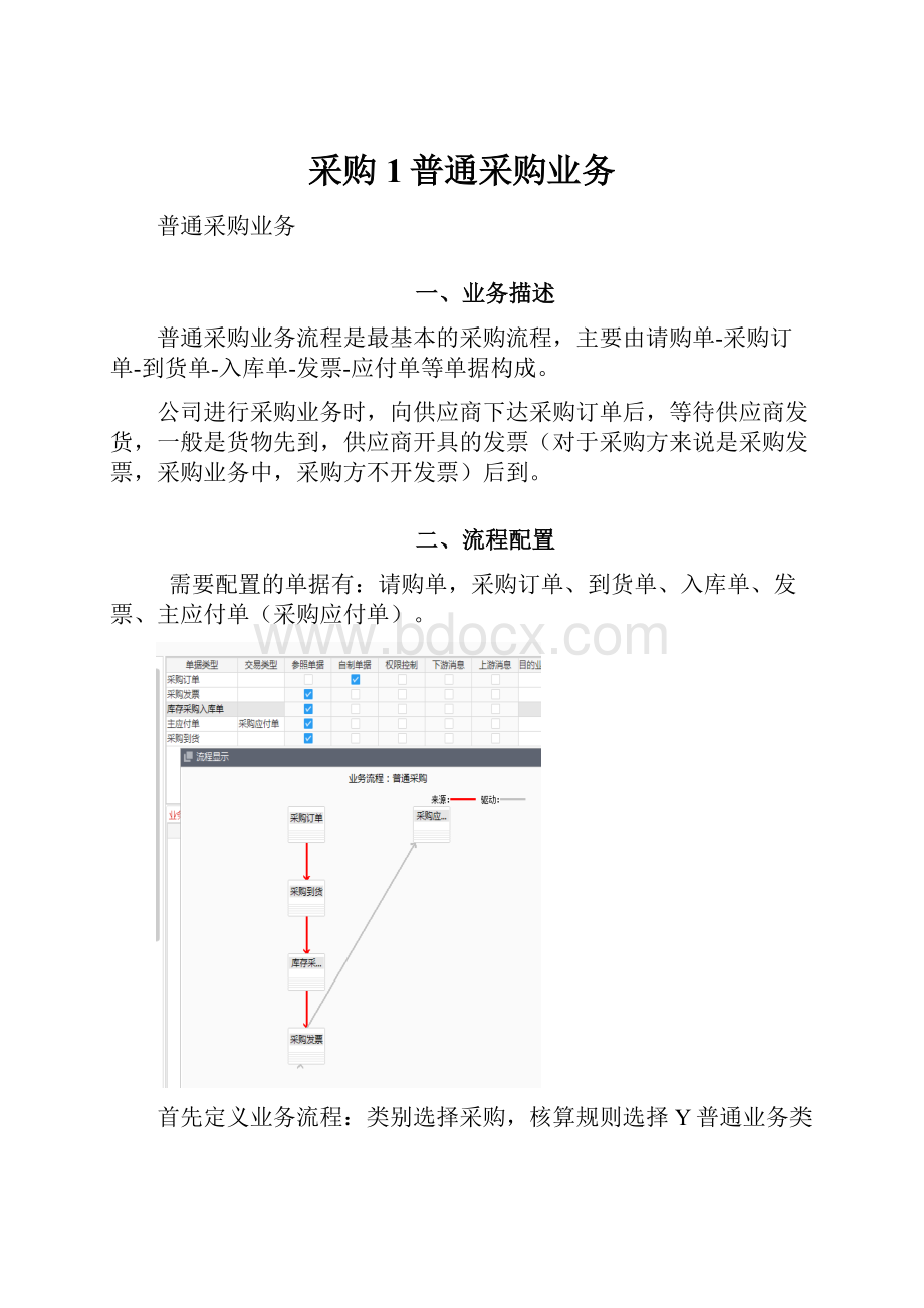 采购1普通采购业务.docx