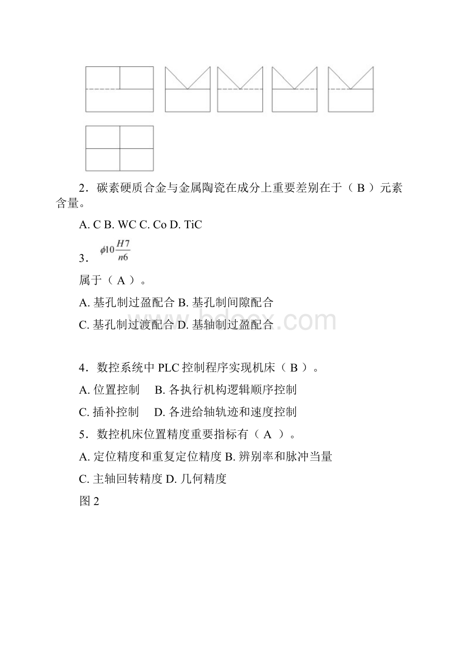 全国数控技能大赛试题库考试竞赛必备.docx_第2页