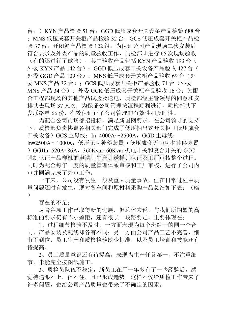 质检部门个人年终工作总结最新版.docx_第2页