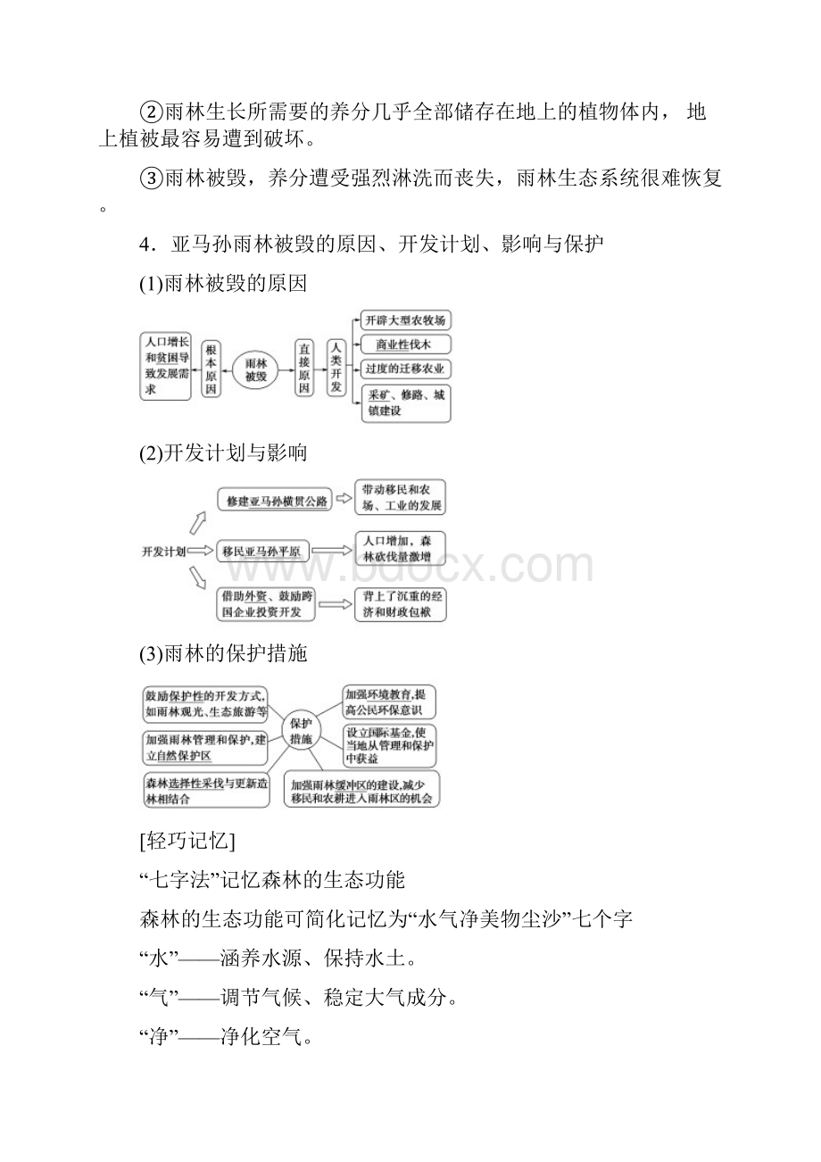 版高考地理一轮复习 第13章 区域生态环境建设 第2节 森林与湿地资源的开发保护学案 新人.docx_第3页