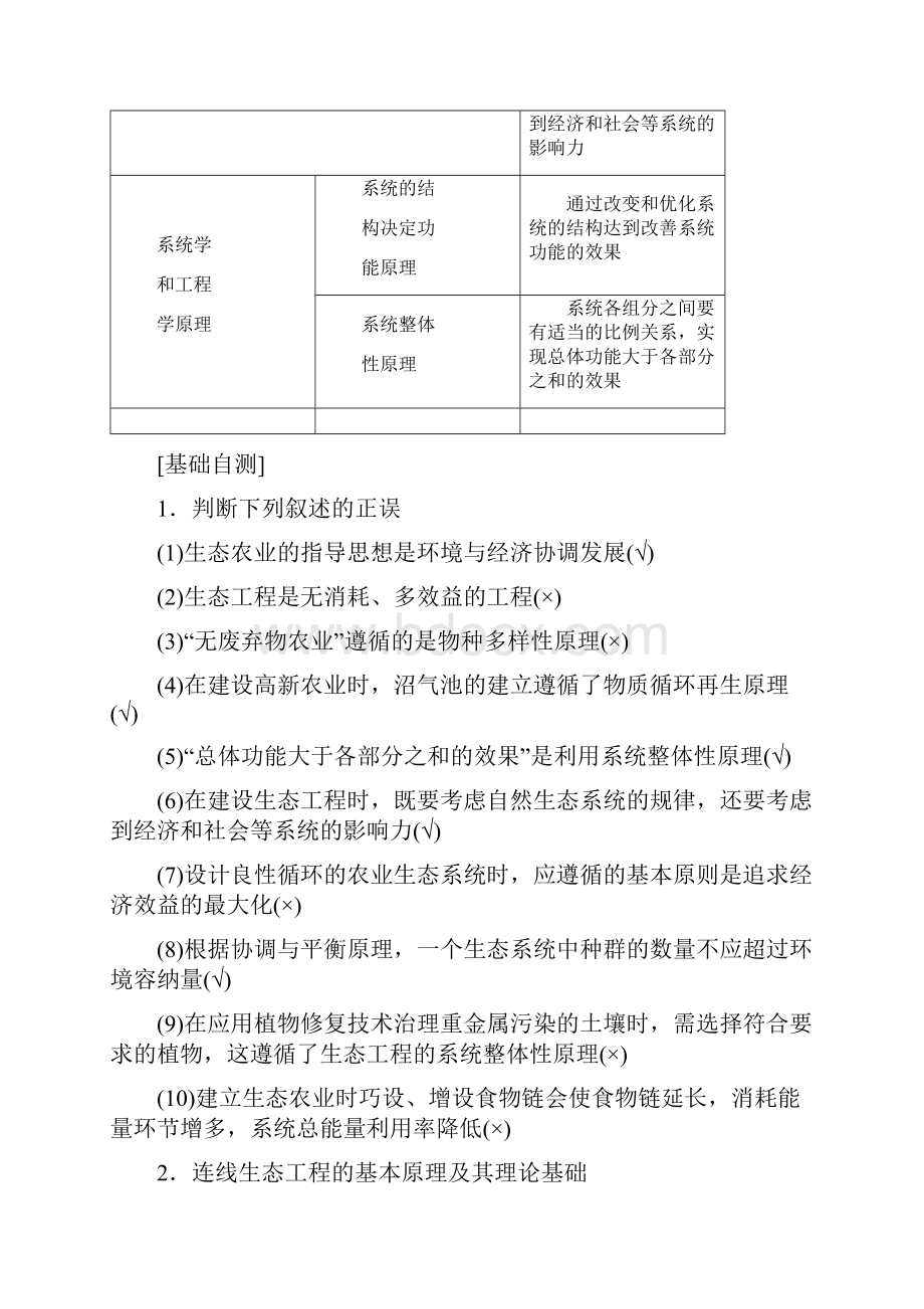 高考 一轮复习人教版 生态工程 学案doc.docx_第2页