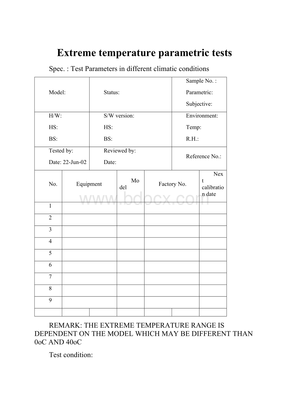 Extreme temperatureparametric tests.docx