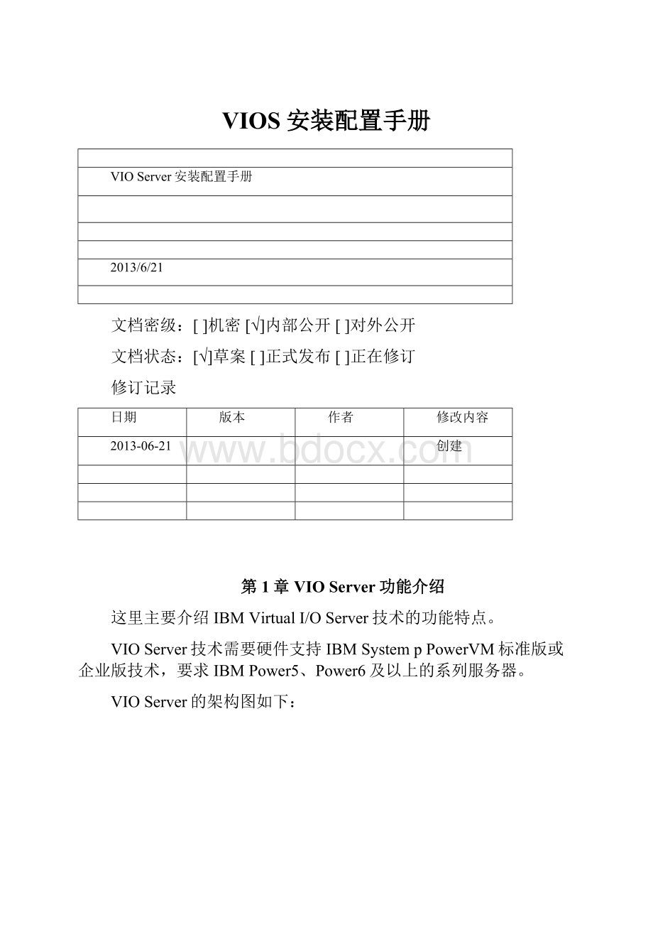 VIOS安装配置手册.docx_第1页