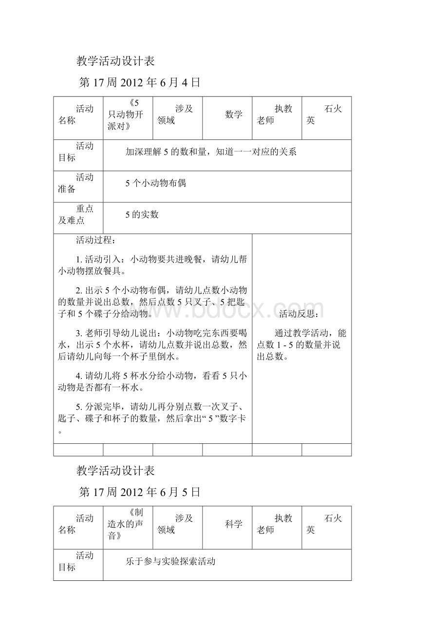 坑头幼儿园学年第二学期小二班备课第十七周.docx_第3页