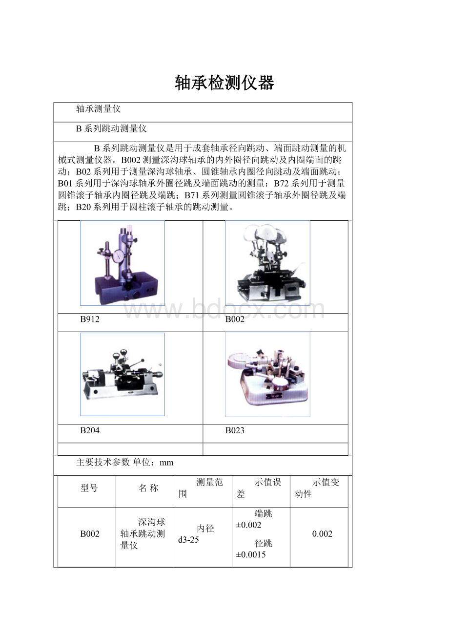 轴承检测仪器.docx_第1页