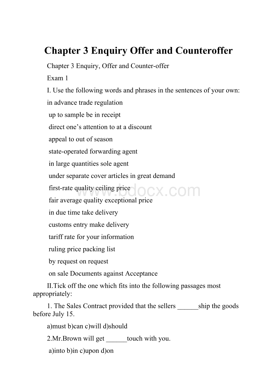 Chapter 3Enquiry Offer and Counteroffer.docx