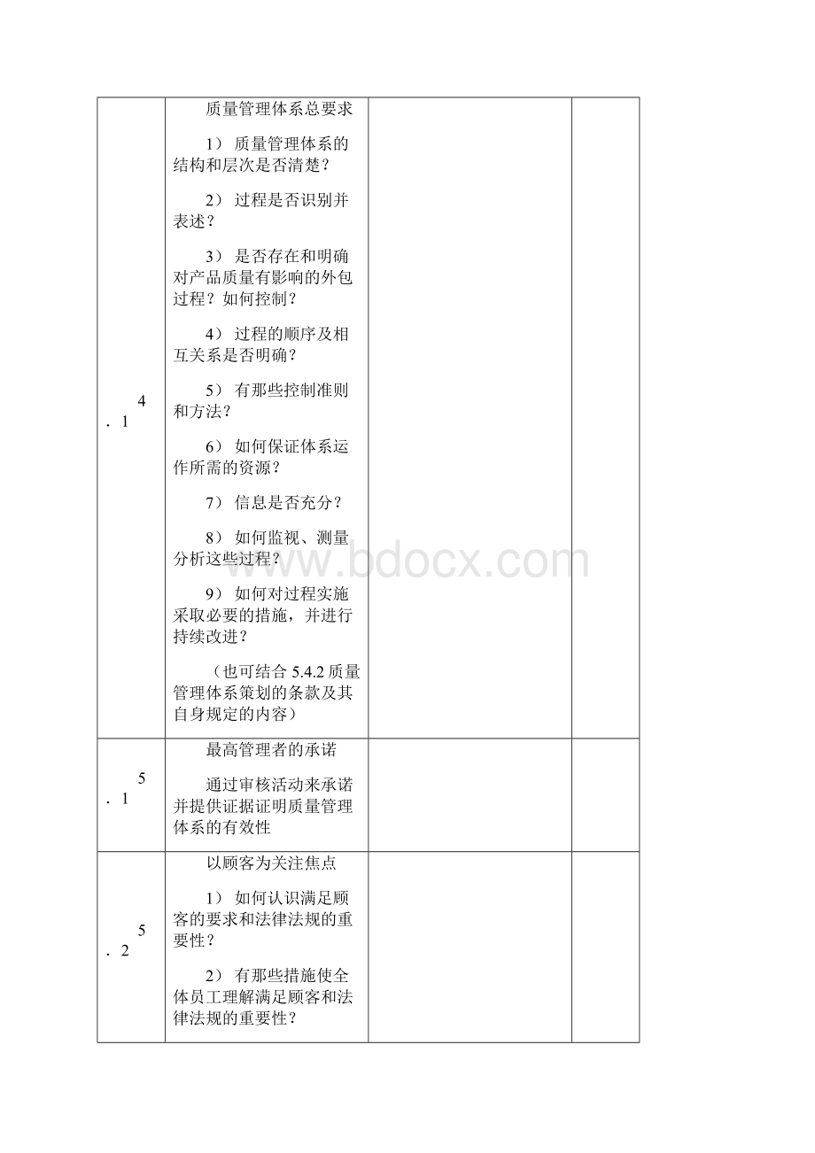 质量管理体系内审检查及记录表.docx_第2页